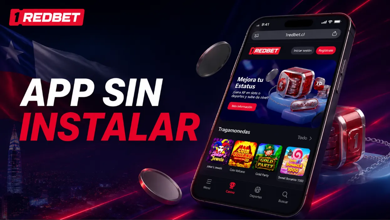 Acceso a 1RedBet casino app sin instalar una aplicación