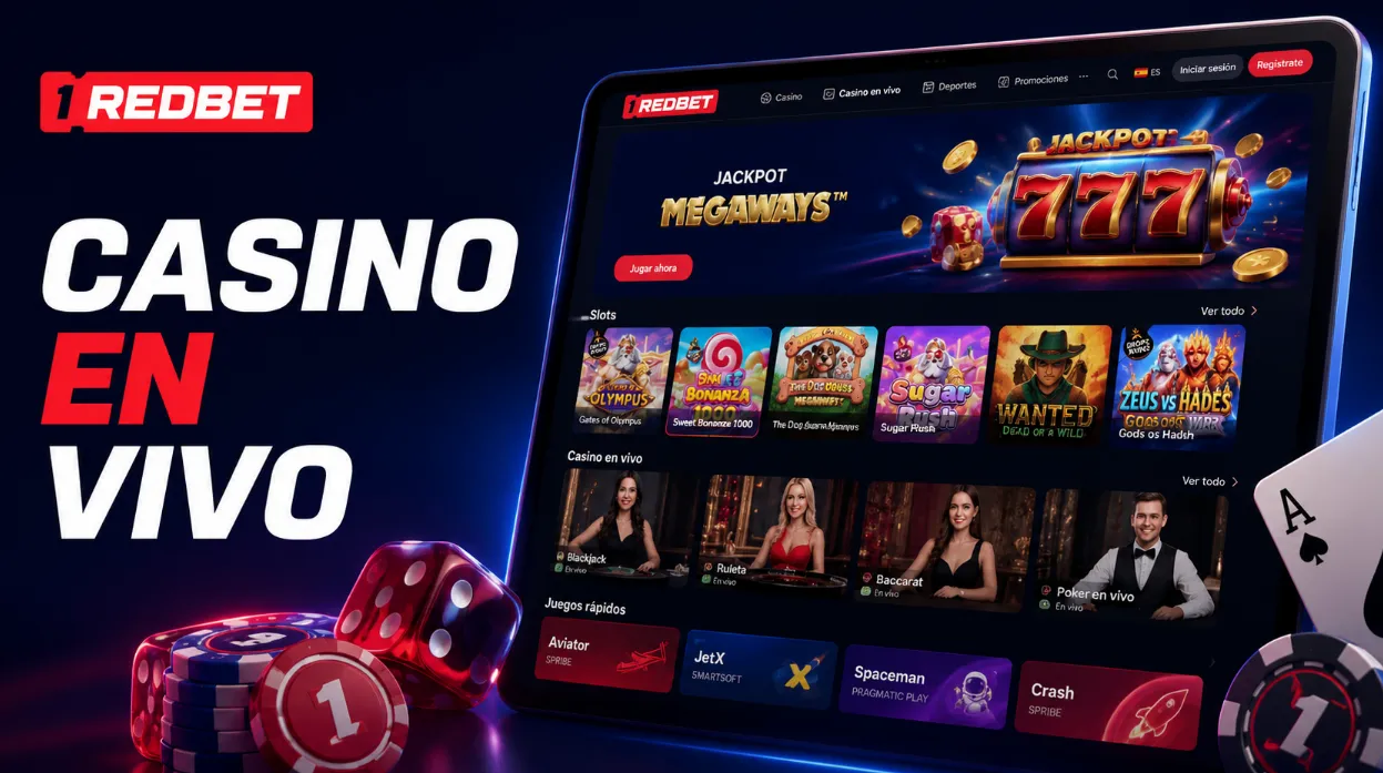 1RedBet casino con tragamonedas juegos en vivo y formatos rápidos