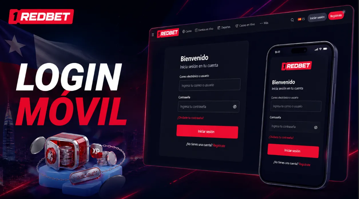 1RedBet login en el sitio y desde el móvil